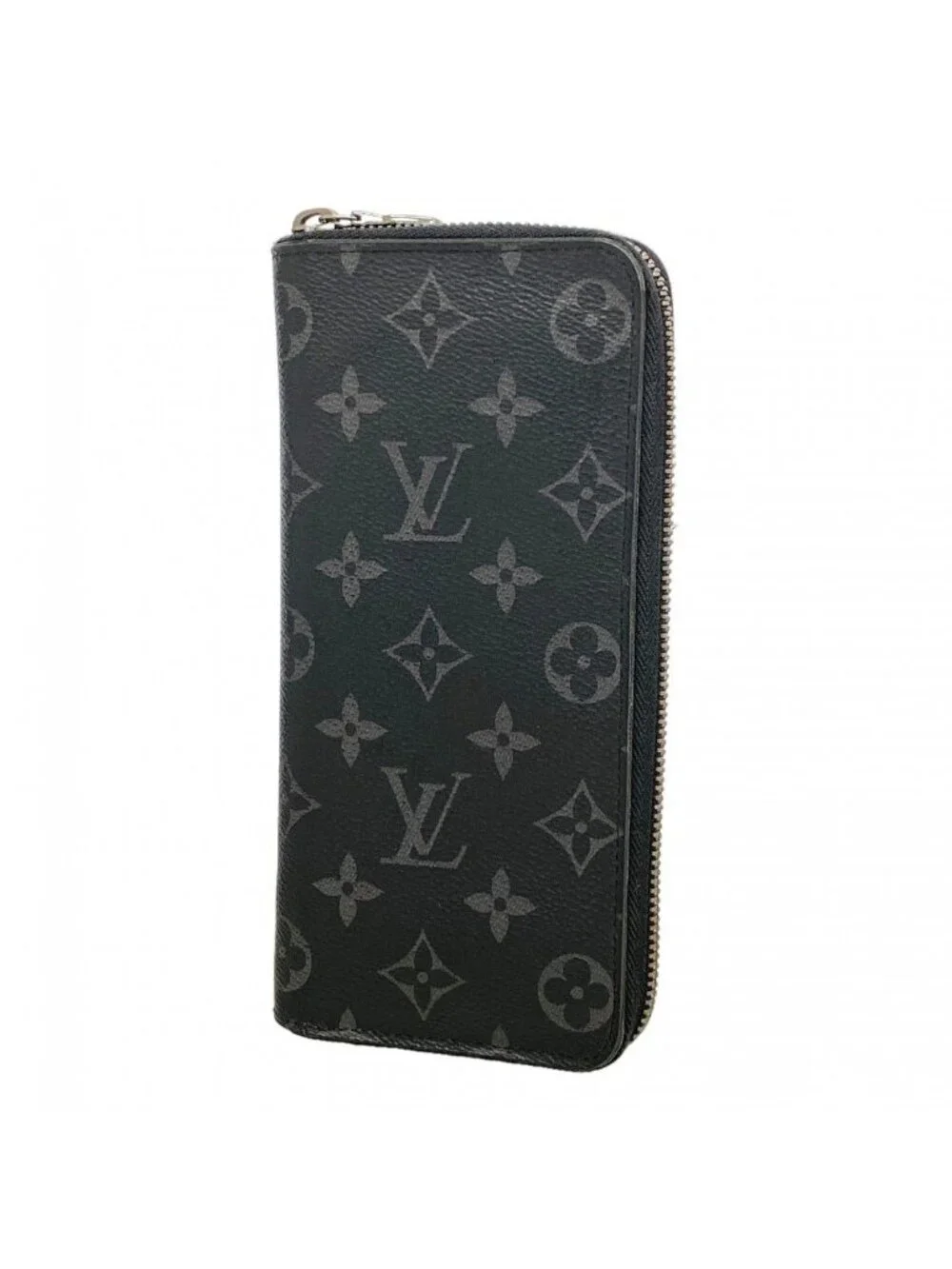 Louis Vuitton Wallet Monogram Eclipse Zippy Vertical Black